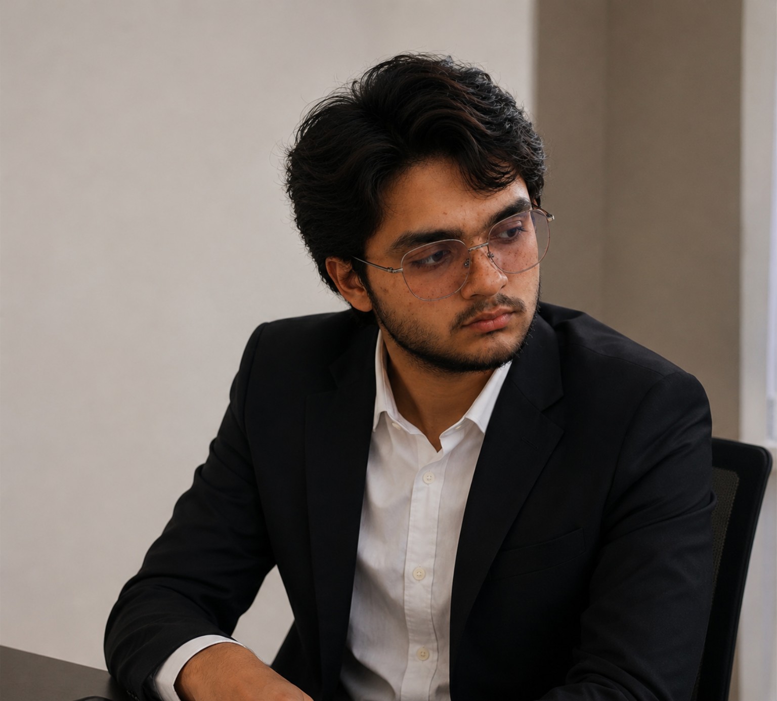 Portrait of portfolio creator – front view